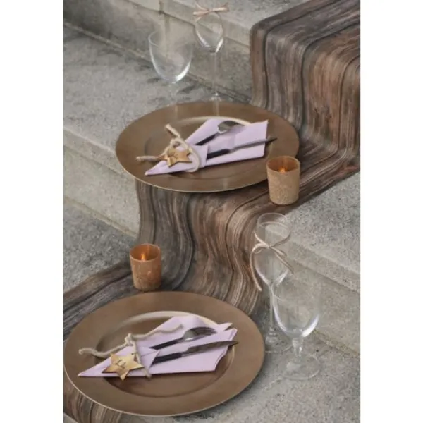 Badaboum Chemin De Table Intisse Bois Naturel Clearance