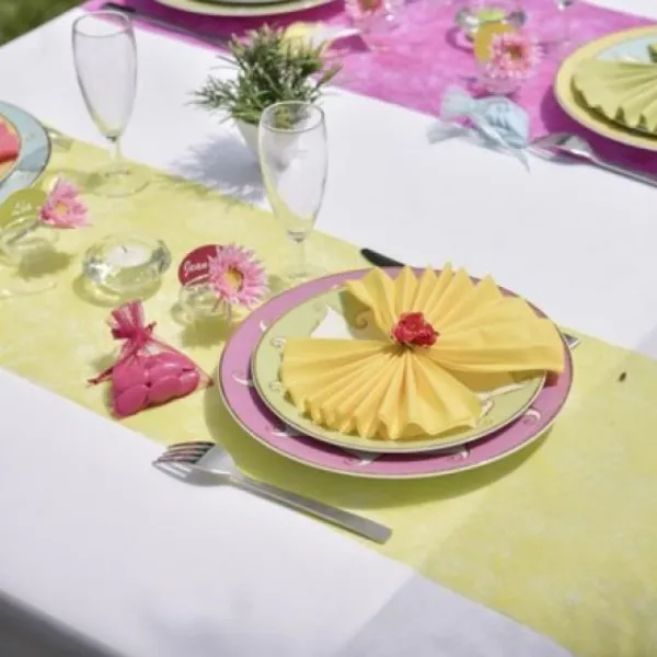 Badaboum Chemin De Table Jaune Fanon 5Mx30Cm Clearance