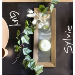Badaboum Chemin De Table Kraft Noir