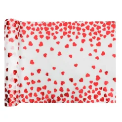 Badaboum Chemin De Table Mariage Avec Coeur Rouge 26Cm X 3M