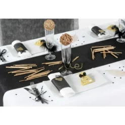 Badaboum Chemin De Table Mariage Intisse Bleu Marine Discount