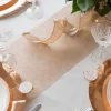 Badaboum Chemin De Table Mariage Organza Rose Gold