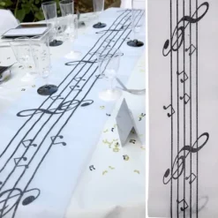 Badaboum Chemin De Table Musique Paillette