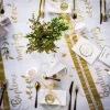 Discount Chemin De Table Organza Bapt Me Paillettes Or Theme Bapteme