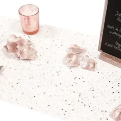 Badaboum Chemin De Table Paillet Rose Gold