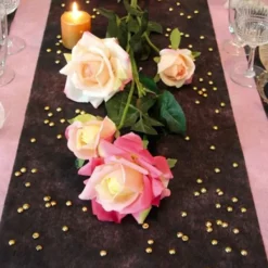 Badaboum Chemin De Table Pas Cher Intisse 25 M Tres Noir