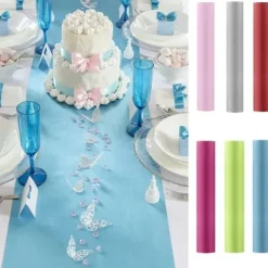 Badaboum Chemin De Table Pas Cher En Satin 36Cm X 9 M Tres Best