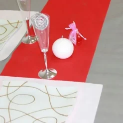 Badaboum Chemin De Table Pas Cher Intiss Rouge 30Cm Discount