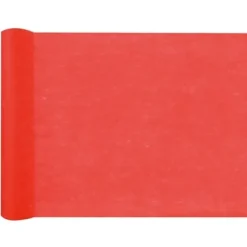 Badaboum Chemin De Table Pas Cher Intisse 25 M Tres Rouge