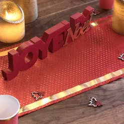 Badaboum Chemin De Table Passe Partout Pois Rouge 28Cm X 3 M Tres Online