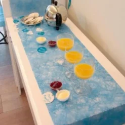 Badaboum Chemin De Table Turquoise Fanon 5Mx30Cm Clearance