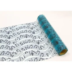 Badaboum Chemin De Table Turquoise Note De Musique