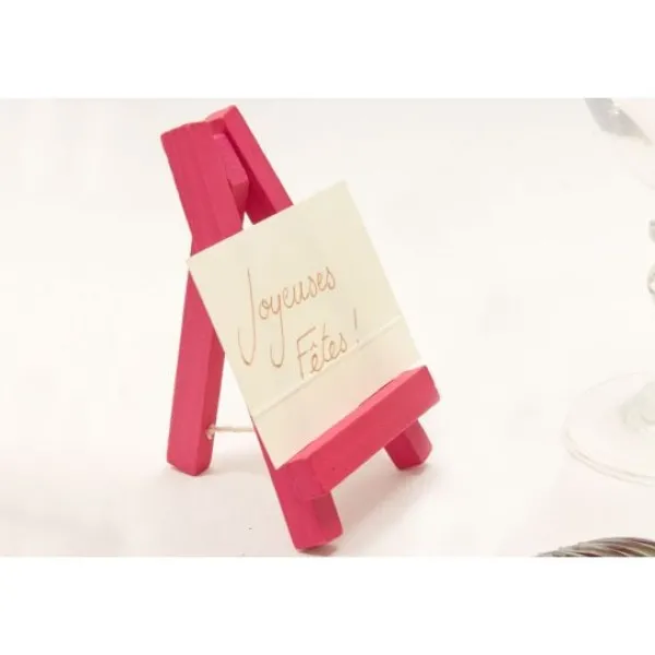 Badaboum Chevalet En Bois 10Cm Fuchsia