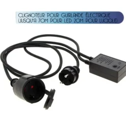 Badaboum Clignoteur Electrique & Adaptateur Pour Guirlande Ext Rieur Online