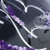 Badaboum Coeur En Rotin Avec Fleur Parme Pour D Coration De Voiture De Mariage X 2 Pi Ces