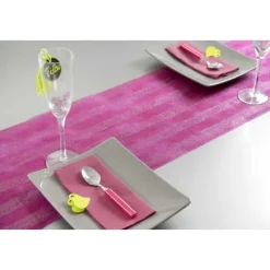 Badaboum Coeur M Tal Sur Pince Fuchsia X4