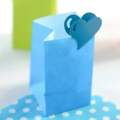 Badaboum Coeur M Tal Sur Pince Turquoise X4