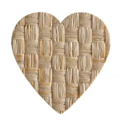 Badaboum Coeur Mariage Romance En Osier X10 Pi Ces New