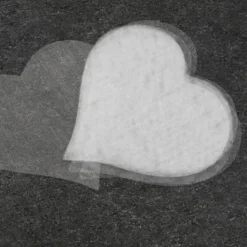 Badaboum Coeur Organza Blanc Pour Deco De Table X 40 Pi Ces Hot