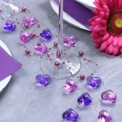 Badaboum Coeur Strass Pour Déco De Table X 30 Pi Ces Sale