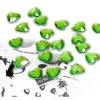Badaboum Coeur Strass Vert Anis X 50 Pi Ces