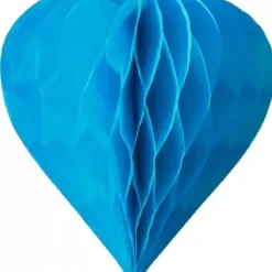 Badaboum Coeur Suspendre En Papier 30Cm Turquoise