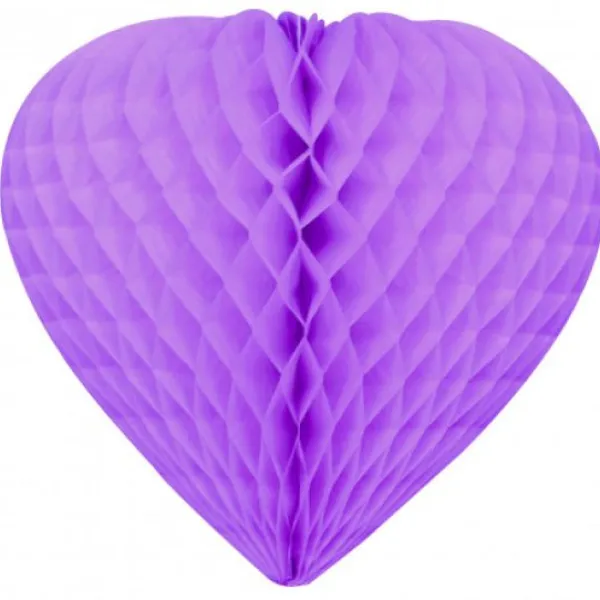 Badaboum Coeur Suspendre En Papier 30Cm Parme