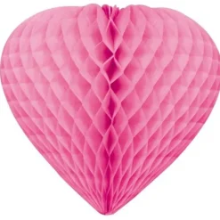 Badaboum Coeur Suspendre En Papier 30Cm Fuchsia