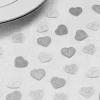 Badaboum Confettis Coeur Blanc Et Argent En Papier De Soie X 1000 Pi Ces