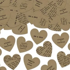 Badaboum Confettis Coeur Kraft Assortis Discount