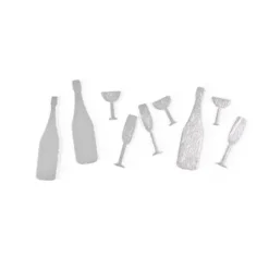 Badaboum Confettis De Table Champagne Argent