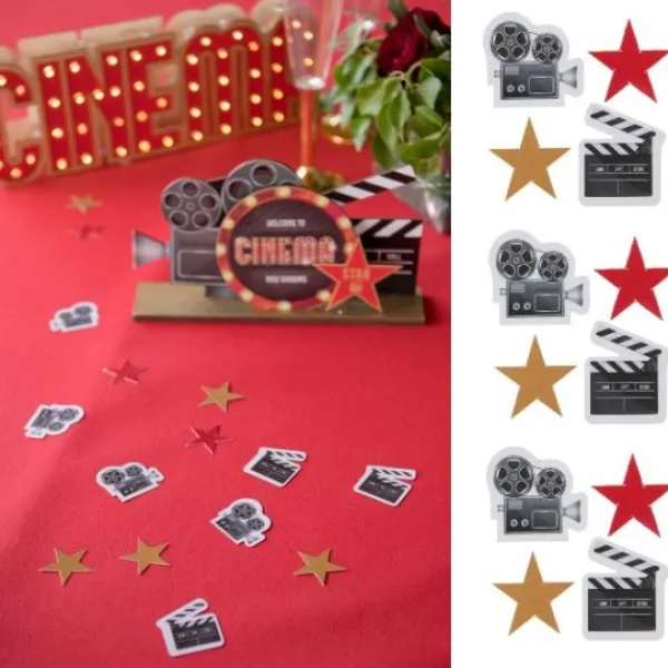 Badaboum Confettis De Table Hollywood X 50 Pi Ces