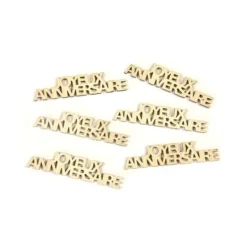 Sale Confettis De Table Joyeux Anniversaire Naturel X 12 Pi Ces Theme Joyeux Anniversaire