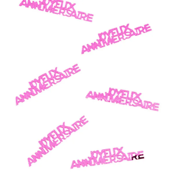 Hot Confettis De Table Joyeux Anniversaire Fuchsia Theme Joyeux Anniversaire