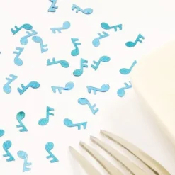Badaboum Confettis De Table Mariage Musique Turquoise