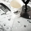 Badaboum Confettis De Table Mariage Musique Blanc