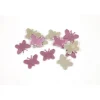 Badaboum Confettis De Table Miroir Papillon Rose X20