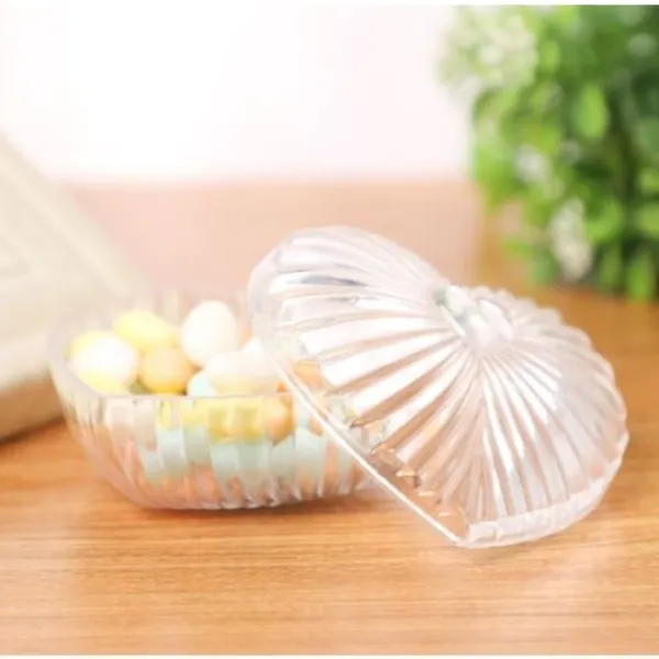 Badaboum Contenant Drag E Coeur 3D Stri Transparent En Plexi