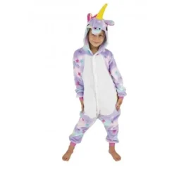 Hot Costume Kigurumi Licorne Avec Toiles Enfant T 7-9 Ans Theme Licorne
