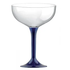 Badaboum Coupe Champagne En Plastique Bleu Marine X 20 Pi Ces Sale