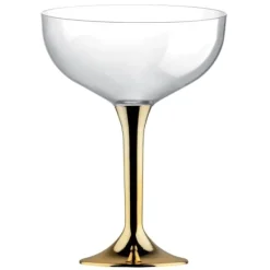 Badaboum Coupe Champagne Or Chrome En Plastique Rigide X 20 Pi Ces