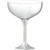 Badaboum Coupe Champagne Plastique Nacr Blanc X 20 Pi Ces