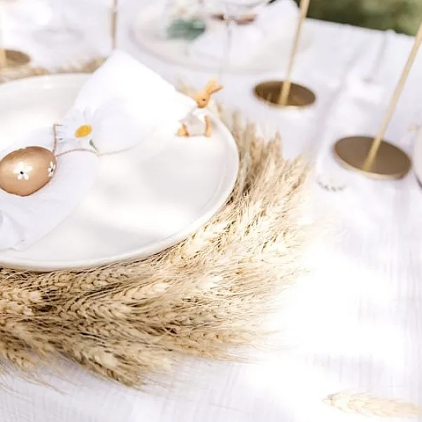Badaboum Couronne Mariage De Bl S Ch Naturel 43 Cm New