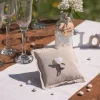 Badaboum Coussin D'Alliance En Coton Avec Coeur Naturel