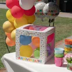 Clearance Cube A Ballons Decoration Joyeux Anniversaire Theme Joyeux Anniversaire
