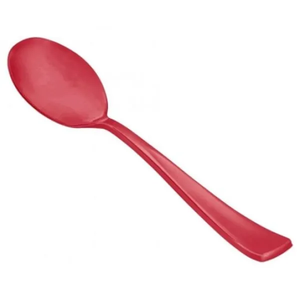 Hot Cuill Re Plastique R Utilisable Rouge X 15 Theme Eco-Responsable