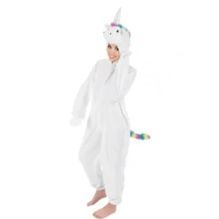 Online D Guisement Adulte Peluche Licorne Blanche 11/13 Ans Theme Licorne
