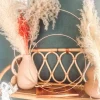 Badaboum Deco Double Cercle Sur Socle M Tal Rose Gold