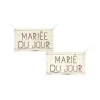 Badaboum Dos De Chaise Romantique Mari Du Jour X 2 Pi Ces
