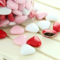 Badaboum Drag Es Coeur Chocolat Assorti Rouge Rose Et Blanc X 500Gr